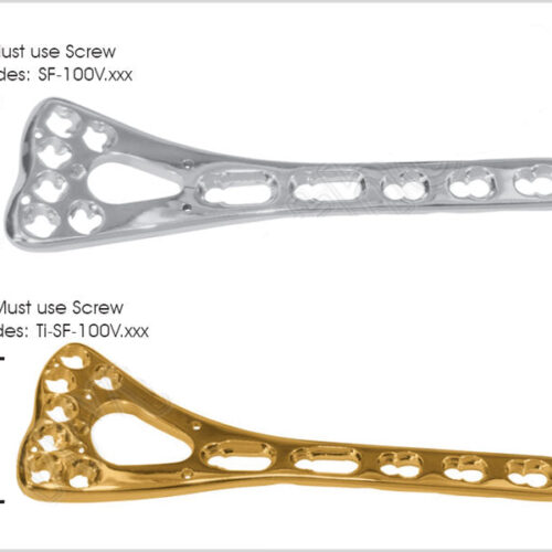 Safety Lock Variable Angle Two Column Volar Distal Radius Plate 2.4mm 6 Head Holes, Width 19.5MM, Narrow