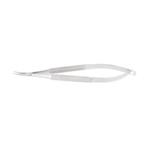 Barraquer, Micro-Needle Holder, curved, 1 mm, without lock, overall length 12.5 cm