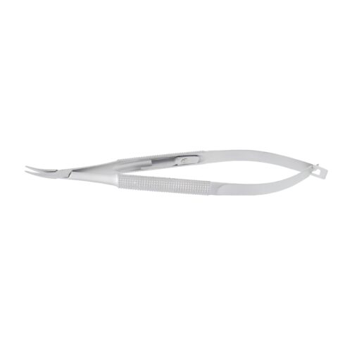 Barraquer, Micro-Needle holder, curved, standard model, 1.0 x 10 mm, with lock, overall length 12 cm