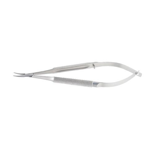 Barraquer, Micro-Needle holder, curved, standard model, 1.0 x 10 mm, without lock, overall length 12 cm