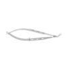 Corneal Micro scissors, angled, blunt, left overall length 10 cm