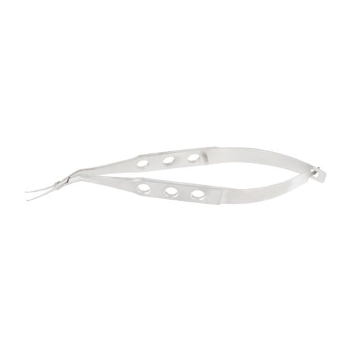 Inamura, Capsulorhexis forceps, cross-action, tip size 1.50 mm at pivot box, tip angle from shaft 45°, overall length 10.5 cm