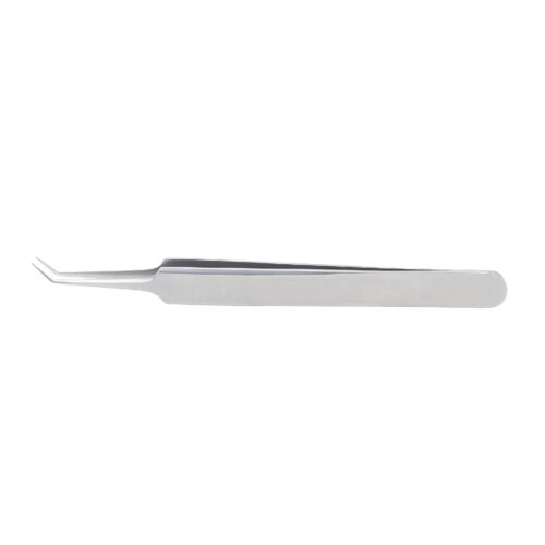 Jewelers forceps angled, No. 6, overall length 11.5 cm