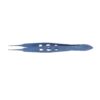 McPherson, Micro-tying Ophthalmic forceps, straight, 6 mm tying platform, overall length 11 cm titanium