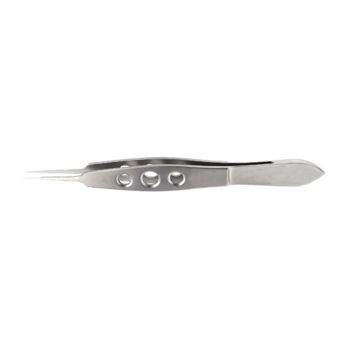 McPherson, Plain Corneal Forceps, Straight, 0.3 mm, Overall Length 10.5 cm