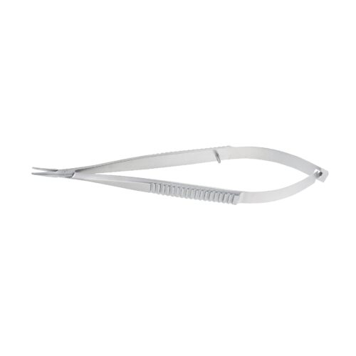 Micro-Needle holder, straight, 1.0 x 12 mm, without lock, overall length 14 cm