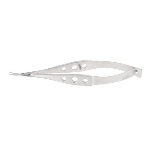 Micro-Vannas Scissors, Secondaire Cataract, Curved, Very Delicate, Overall Length 8.5 cm