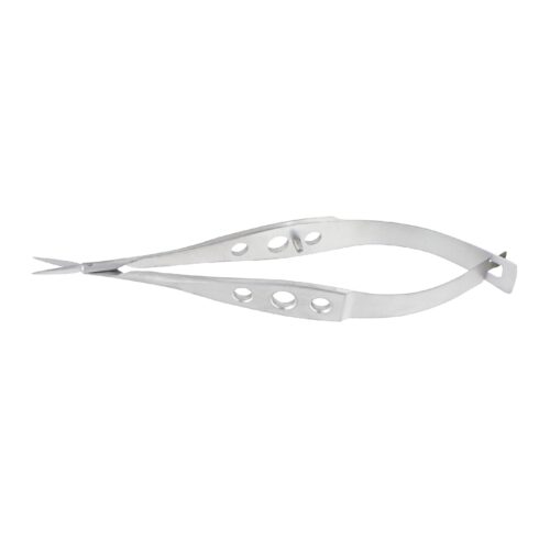 Micro-Vannas Scissors, secondaire cataract, straight, very delicate, Blade, overall length 8.5 cm
