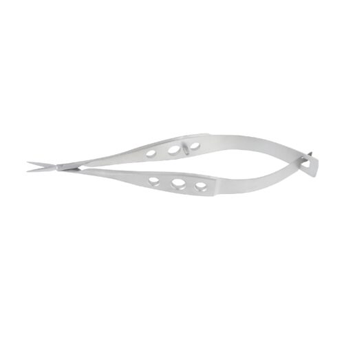 Micro-Vannas Scissors, Secondaire Cataract, Straight, Very Delicate, Overall Length 8.5 cm