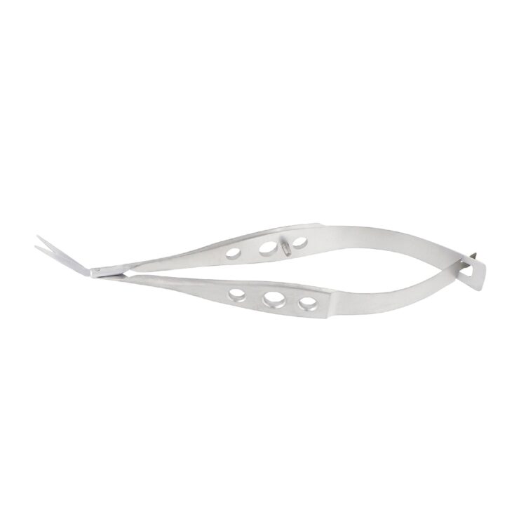 Ong, Capsule scissors, angled forward, overall length 9 cm
